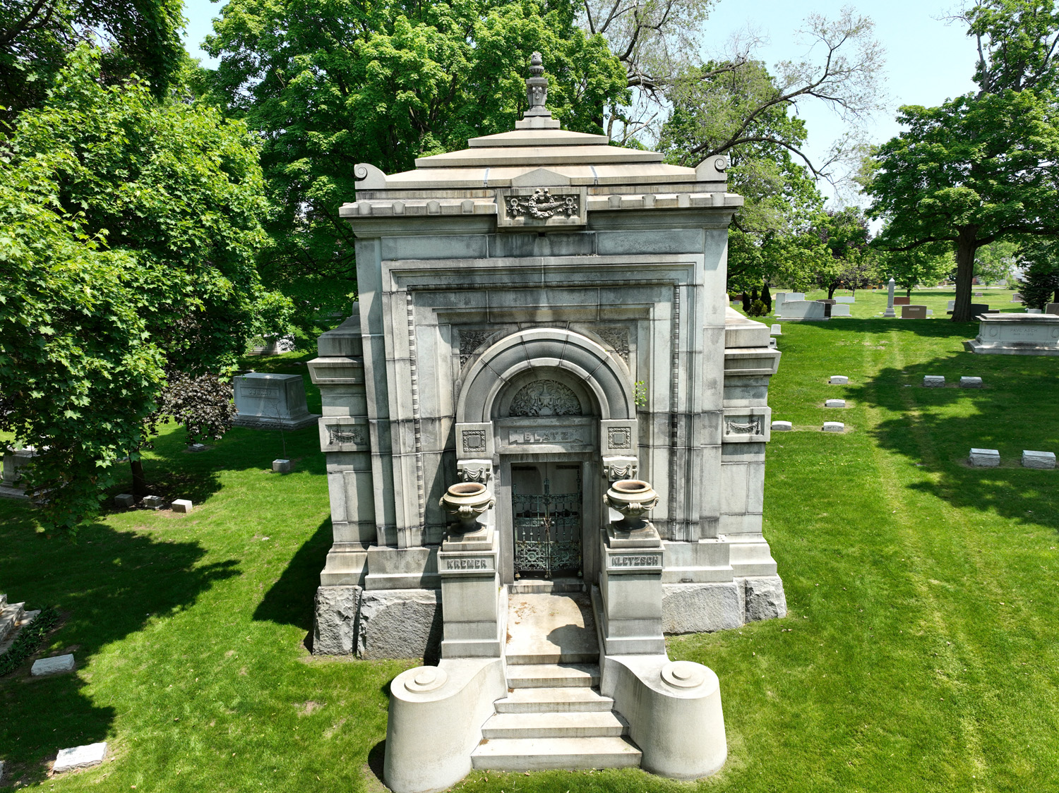 Bond Façade provided mausoleum sealant services at the Blatz memorial in Milwaukee
