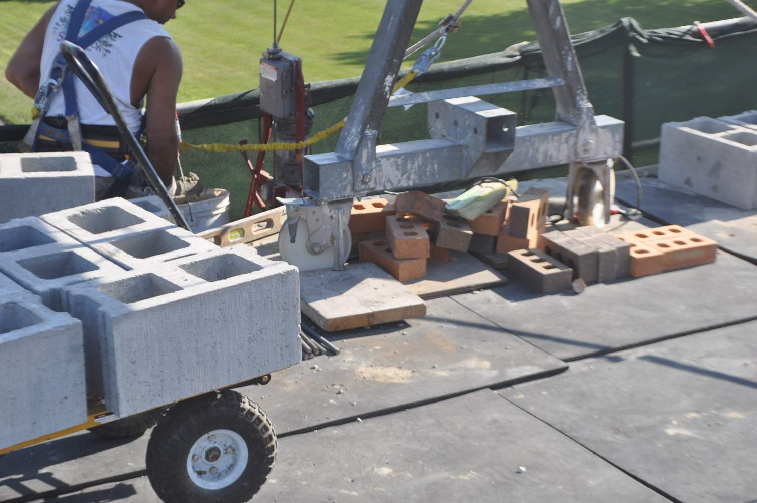 Dominican High School stone restoration