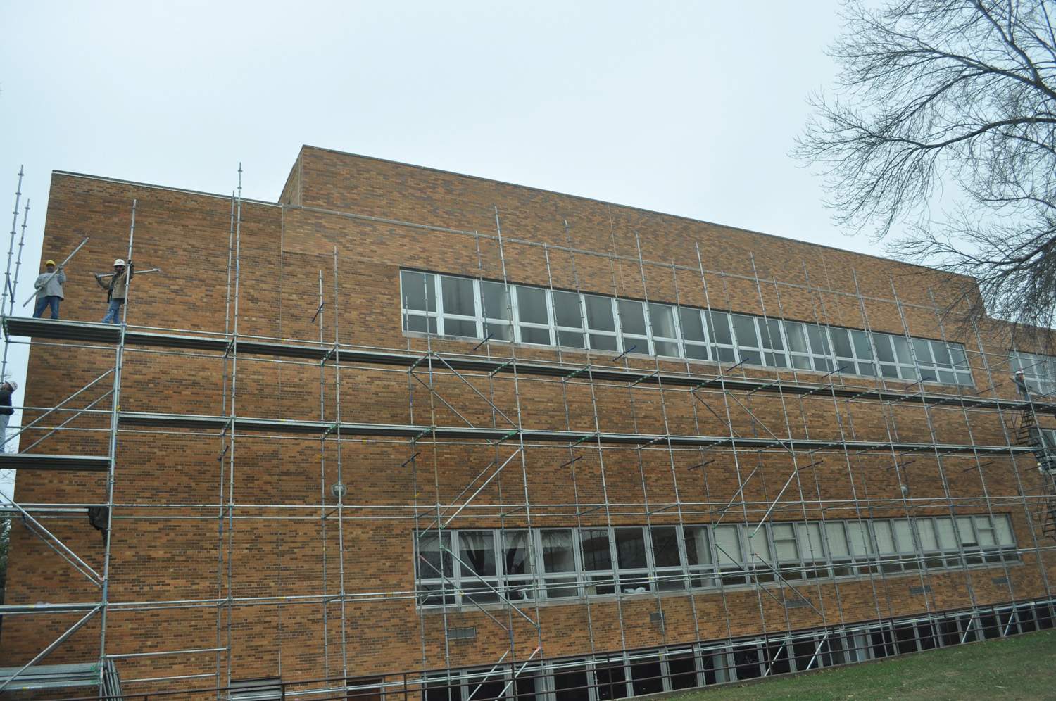 Dominican High School masonry restoration