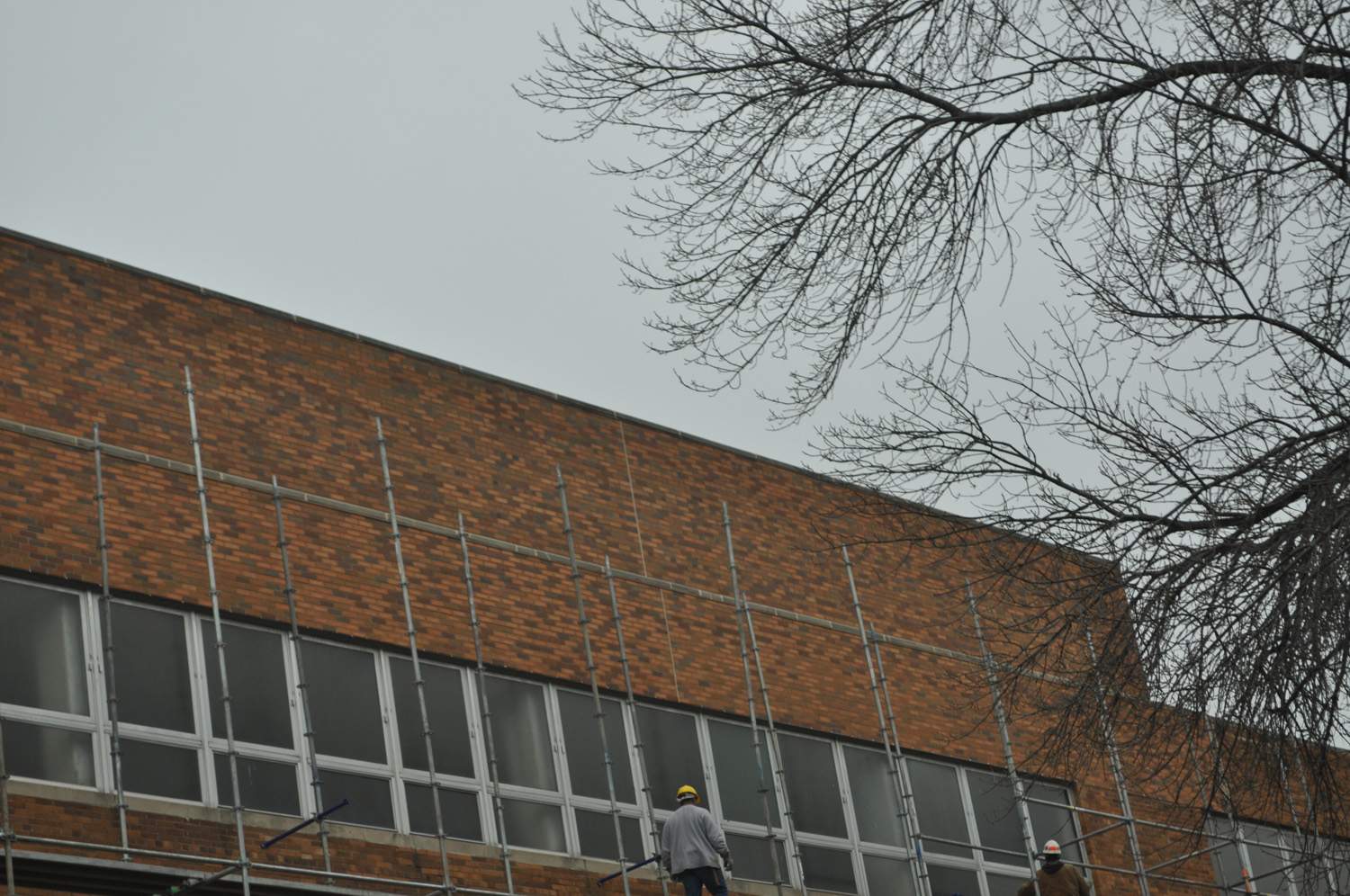 Dominican High School stone restoration