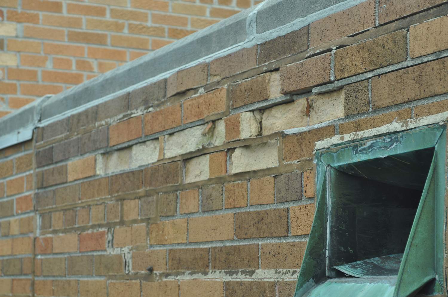 Dominican High School masonry restoration