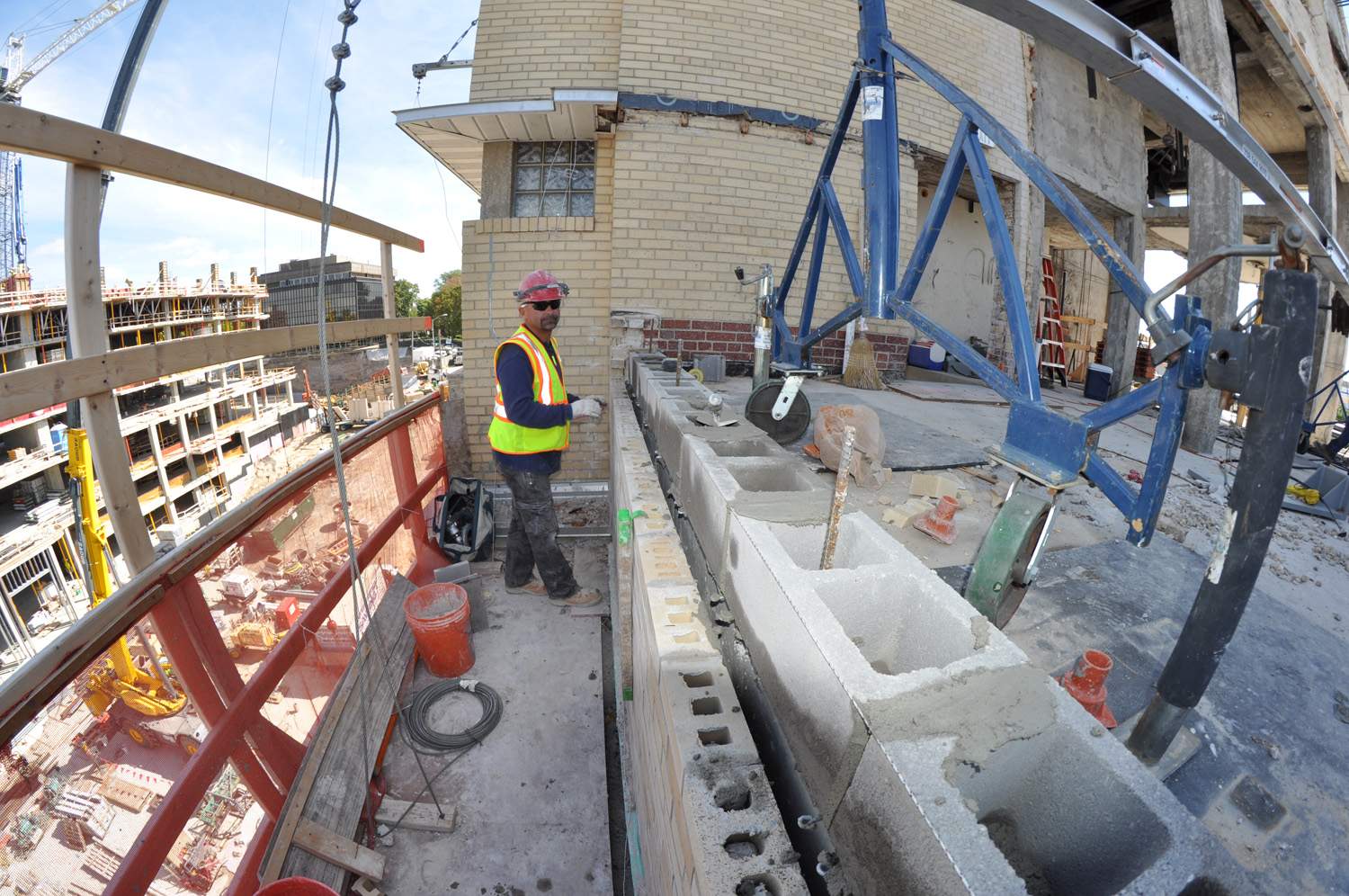 Edge Water Hotel building restoration